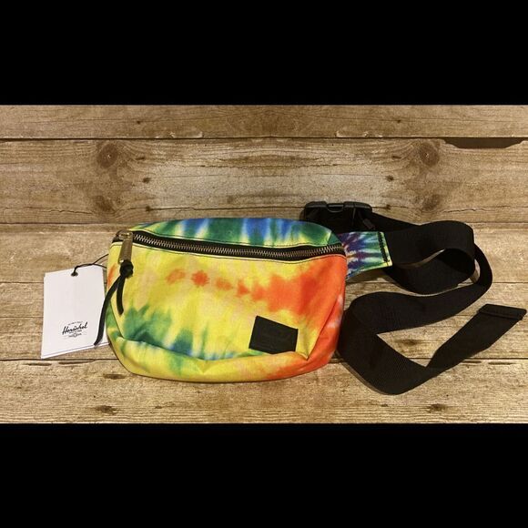 Herschel Supply Co Brand Tie Dye Rainbow TD Fifteen Hip Pack Fanny Pack Bag - Picture 1 of 5